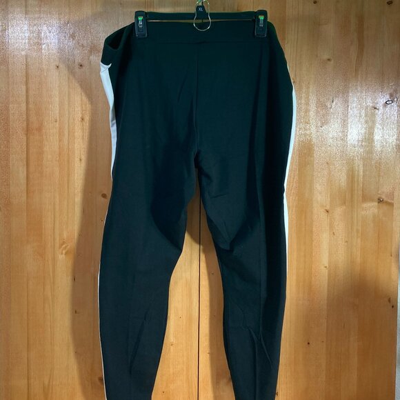 PUMA T7 MR LEGGING 1X Tight Fit Womens Track Pants Black White - Picture 4 of 8